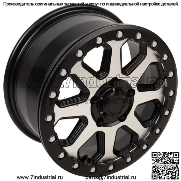Обработанные диски Tusk Uinta с Beadlock, обод 15x7 6+1 Polaris RZR Pro R Turbo R (Для: Polaris)