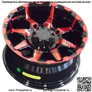 POLARIS RZR XP1000 14-ДЮЙМОВЫЕ КРАСНЫЕ КОЛЕСА STI HD6 для квадроциклов (НАБОР 4) ПОЖИЗНЕННАЯ ГАРАНТИЯ POL10K (Для: Polaris)