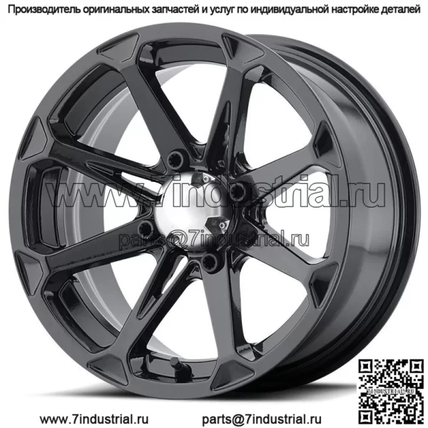 Комплект из 4 колес для квадроцикла/UTV, 14 дюймов MSA M12 Diesel, черный 4/156, 10 мм, 1KXP (для: Polaris)