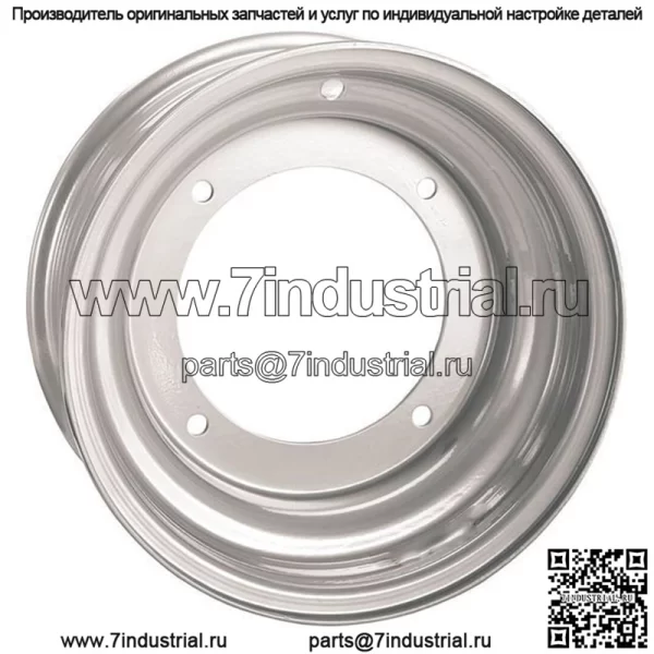 Серебристый стальной диск AMS 10x5, 4/156, 2+3 для Polaris Predator/Outlaw и Yamaha