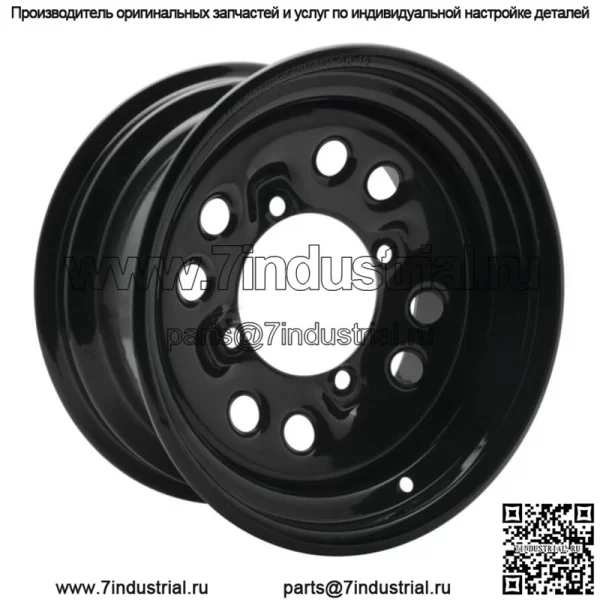 Черные стальные диски Quadboss — RT-FC0036147156BLA (для: Polaris)