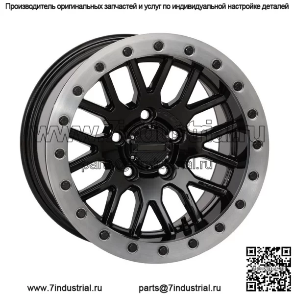 System 3 SB-9 Beadlock 15-дюймовые колеса Matte Black + 10 мм Polaris RZR Turbo R & Pro R (для: Polaris)