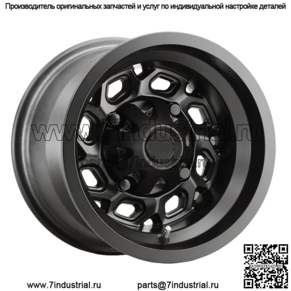 Vision UTV 361 Spyder 14x7 4x156 +2,5 мм, матовый черный обод колеса, 14 дюймов (для: Polaris)