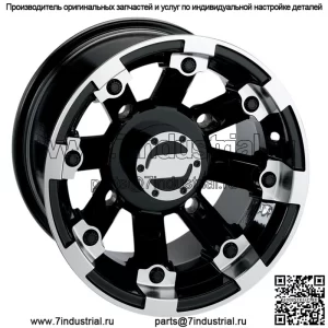 Комплект из 4 колес для квадроцикла/UTV, 14 дюймов Moose 393X, черный 4/156 4+3 1KXP (для: Polaris)