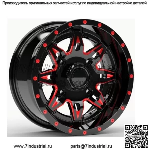 Колеса Fuel Lethal UTV, красные/черные, 14 дюймов Polaris RZR 1000 XP (4) (для: Polaris)