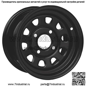 Стальной диск ITP 4/156 12x7 4,0 + 3,0 черный для POLARIS RANGER 400 2010-2014 (для: Polaris)