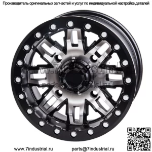 Диск Tusk Teton Beadlock 15x10 5,0 + 5,0 Механизированный/черный, рисунок выступов 4/156 (для: Polaris)