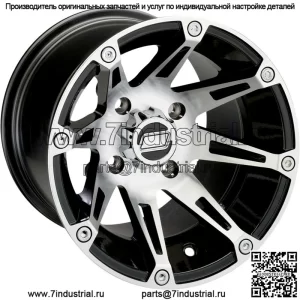 Комплект из 4 колес для квадроцикла/UTV, 12 дюймов Moose 387X, обработанный 4/156 4+3 POL (для: Polaris)