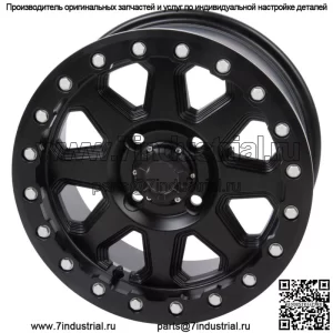 Диск Tusk Uinta Beadlock 14x7 5,0 + 2,0 Matte Black, рисунок проушин 4/156 (для: Polaris)