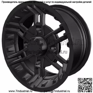 ПОДЛИННОЕ ПЕРЕДНЕЕ КОЛЕСО POLARIS 14X7 С ПРЯЖКОЙ — МАТОВЫЙ ЧЕРНЫЙ RANGER RZR GENERAL ACE