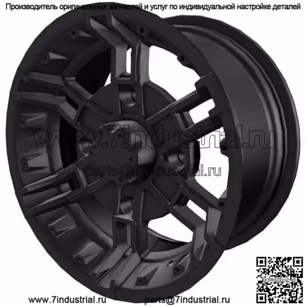 ПОДЛИННОЕ ПЕРЕДНЕЕ КОЛЕСО POLARIS 14X7 С ПРЯЖКОЙ — МАТОВЫЙ ЧЕРНЫЙ RANGER RZR GENERAL ACE