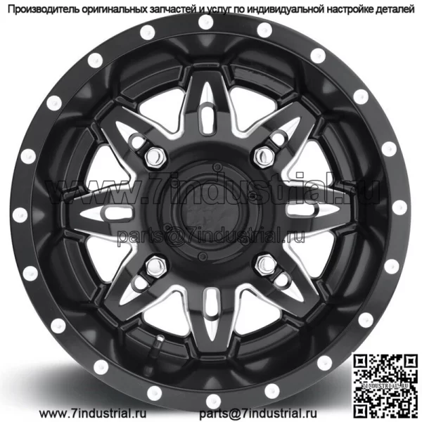 Колеса Fuel Lethal ATV, черные, 14 дюймов Sportsman RZR Ranger (для: Polaris)