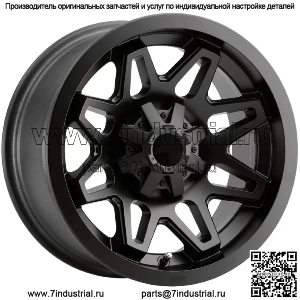 Vision UTV 416 Seven 14x8 4x156 -10,2 мм, матовый черный обод колеса, 14 дюймов (для: Polaris)