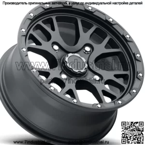 Vision Rocker Алюминий ATV UTV RTV ОБОД КОЛЕСА 15x7 4/156 4+3 Сатиновый черный (Для: Polaris)
