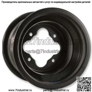 Комплект передних колес DWT Black для квадроцикла, диски 10 дюймов 10x5 3B+2N 4/144 TRX 450R 400EX Douglas (для: Can-Am)