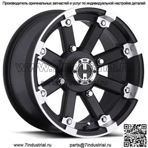 Колесо UTV Vision 393 15x8 с блокировкой Matte Black Mach Lip 4x137 (-10,2 мм) (для: Can-Am)