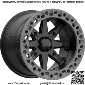 Колесо M31 Lok2 | Сатиновый черный с матовым серым кольцом | КанАм 4x137 | Колеса