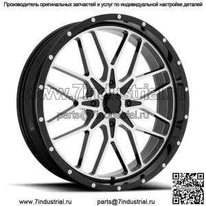 Портальное колесо M45 | Глянцевый черный, обработанный | КанАм 4x137 | Колеса