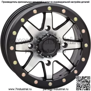 НОВОЕ колесо STI HD9 BEADLOCK с механической обработкой, матовый черный, 18x7 4/137 6+1 (+45) ОБОД UTV ATV (для: Can-Am)