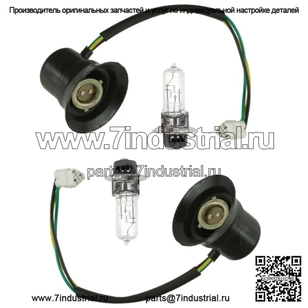 2 цоколя и лампа для фар для Yamaha RHINO 660 YXR660F 4X4 2006 г.