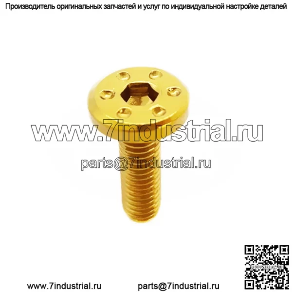 Винт с плоской головкой M6 из нержавеющей стали 304/модифицированный универсальный позолоченный винт для электромобиля мотоцикла - Image 4