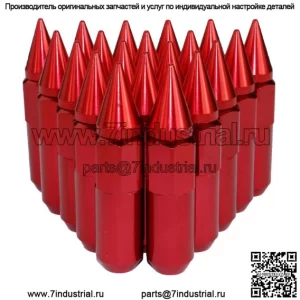 Модификация автомобиля, гайка ступицы M12*1,5, остроконечная гайка из алюминиевого сплава 6061, длина 90 мм.