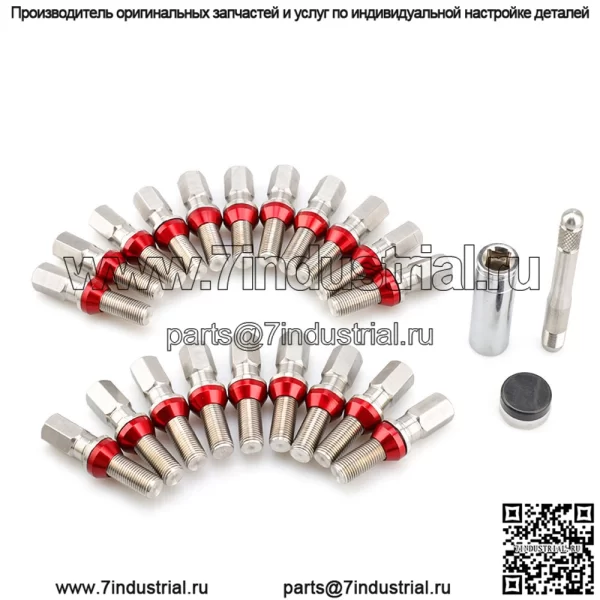 Немецкие болты из нержавеющей стали подходят для BMW, Mercedes-Benz, Audi, Volkswagen и других немецких моделей M14X1,5. - Image 5