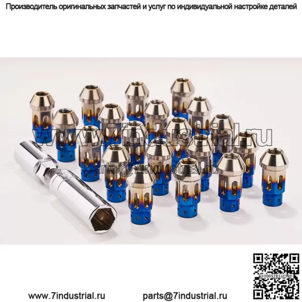 Гайка для модификации автомобиля, легкая гайка из титанового сплава 16 + 4, противоугонная гайка M12 M14