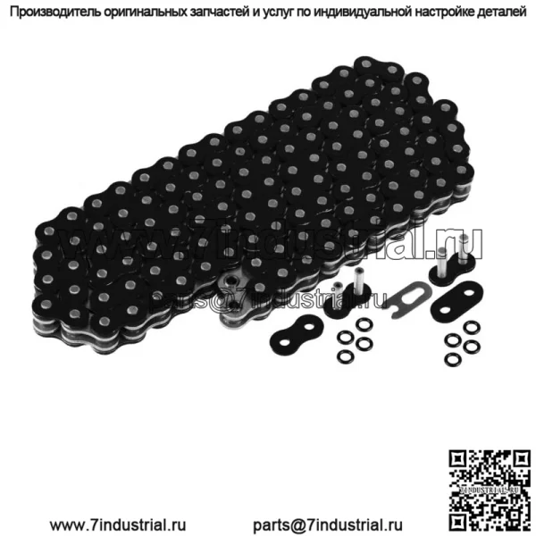 Приводная цепь с уплотнительным кольцом для Yamaha Banshee 350 YFZ350 1997-2006 гг. Черный
