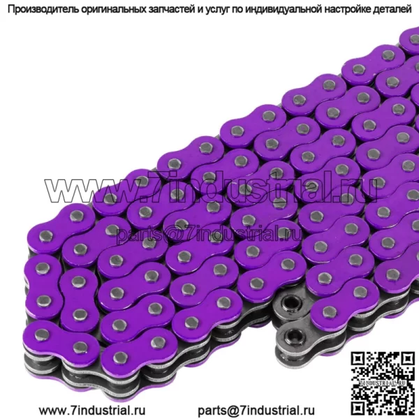 Приводная цепь с уплотнительным кольцом фиолетового цвета для Yamaha Banshee 350 YFZ350 1997-2006 гг. - Image 3