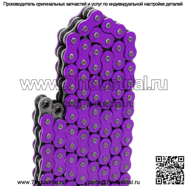 Приводная цепь с уплотнительным кольцом фиолетового цвета для Yamaha Banshee 350 YFZ350 1997-2006 гг. - Image 4