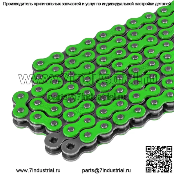 Зеленая приводная цепь для квадроцикла, 520 шагов, 120 звеньев, без уплотнительного кольца - Image 3