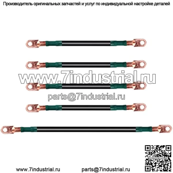 Комплект аккумуляторных кабелей для тележки для гольфа подходит для EZGO TXT 94-Up Medalist/TXT, устойчивых к коррозии, сверхдлинных наконечников для проводов из чистой меди, 6 поверхностных проводов для тяжелого давления, (4 калибра) - Image 2