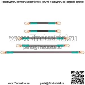 Комплект аккумуляторных кабелей для гольф-кара для EZGO TXT, Marathon, Medalist 1994-up, 36 и 48 В (4 калибра, набор из 5 шт.)