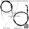 Набор тросов дроссельной заслонки Push Pull для Kawasaki Ninja 650R 54012-0225 54012-0241 (Для: Kawasaki)
