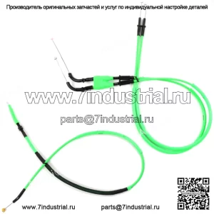 Подходит для Kawasaki Ninja ZX6R 2009-2016 2011 2012 2013 Тросы дроссельной заслонки Трос сцепления (Для: Kawasaki)