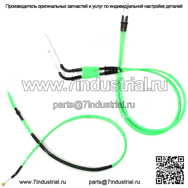 Подходит для Kawasaki Ninja ZX6R 2009-2016 2011 2012 2013 Тросы дроссельной заслонки Трос сцепления (Для: Kawasaki)