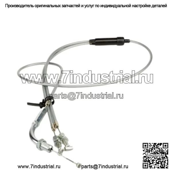 Комплект тросов дроссельной заслонки (серый) Honda CB450 1965-1966 #17910-283-000 / 17910-292-305 (Для: Honda)