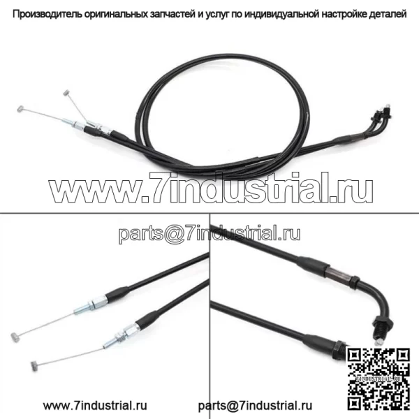 Комплект тросов дроссельной заслонки для Honda CM400 CX500 Custom Hawk Nighthawk 450 17920-415-000 (Для: Honda) - Image 3