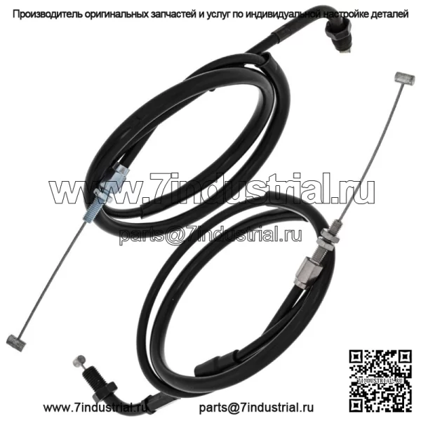 Комплект тросов дроссельной заслонки Push Pull Honda CB650SC 17910-MB0-950 17920-MB0-405 (Для: Honda) - Image 2
