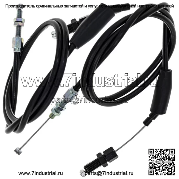 Комплект тросов дроссельной заслонки Push Pull Honda KLR650 54012-0121 54012-0120 - Image 2