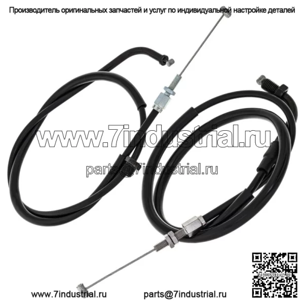 Комплект тросов дроссельной заслонки Push Pull Honda CB550 CB750 17910-300-040 17920-MC8-405 (Для: Honda) - Image 2