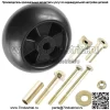 Комплект колес для палубы подходит для John Deere F510 F525 48 дюймов GS25 GS30 GS45 AM116299 AM133602