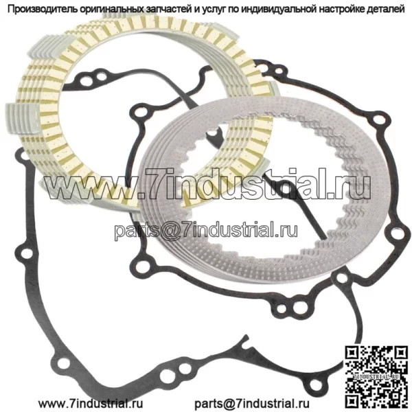 Фрикционные диски сцепления и комплект прокладок для Kawasaki KX100 2001-2013 гг.