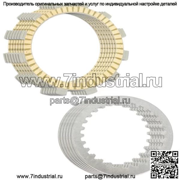 Фрикционные и стальные пластины сцепления для Yamaha YZ400 1976, 1977, 1978, 1979 годов.