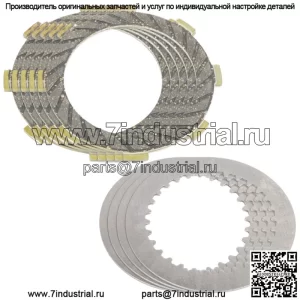 Фрикционные и стальные диски сцепления для Kawasaki KDX80 1980-1988 / Kh125 2000-04