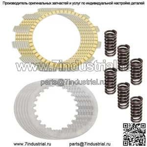 Комплект фрикционных стальных пластин и пружин сцепления для Yamaha DT250 Dt400 Rd400 Ty250