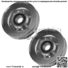 2 V-образных натяжных шкива для John Deere 9780CTS LT133 LT150 LT155 LT160 LT166 AM118447 - Image 4