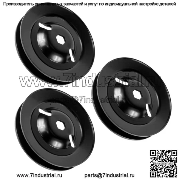 3 шкива шпинделя для John Deere 145 155C L120 L130 LA130 LA140 M155979 GX20335