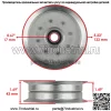 Большой натяжной шкив палубы для John Deere LA100 LA105 LA110 LA115 LA120 GY20629 - Image 2